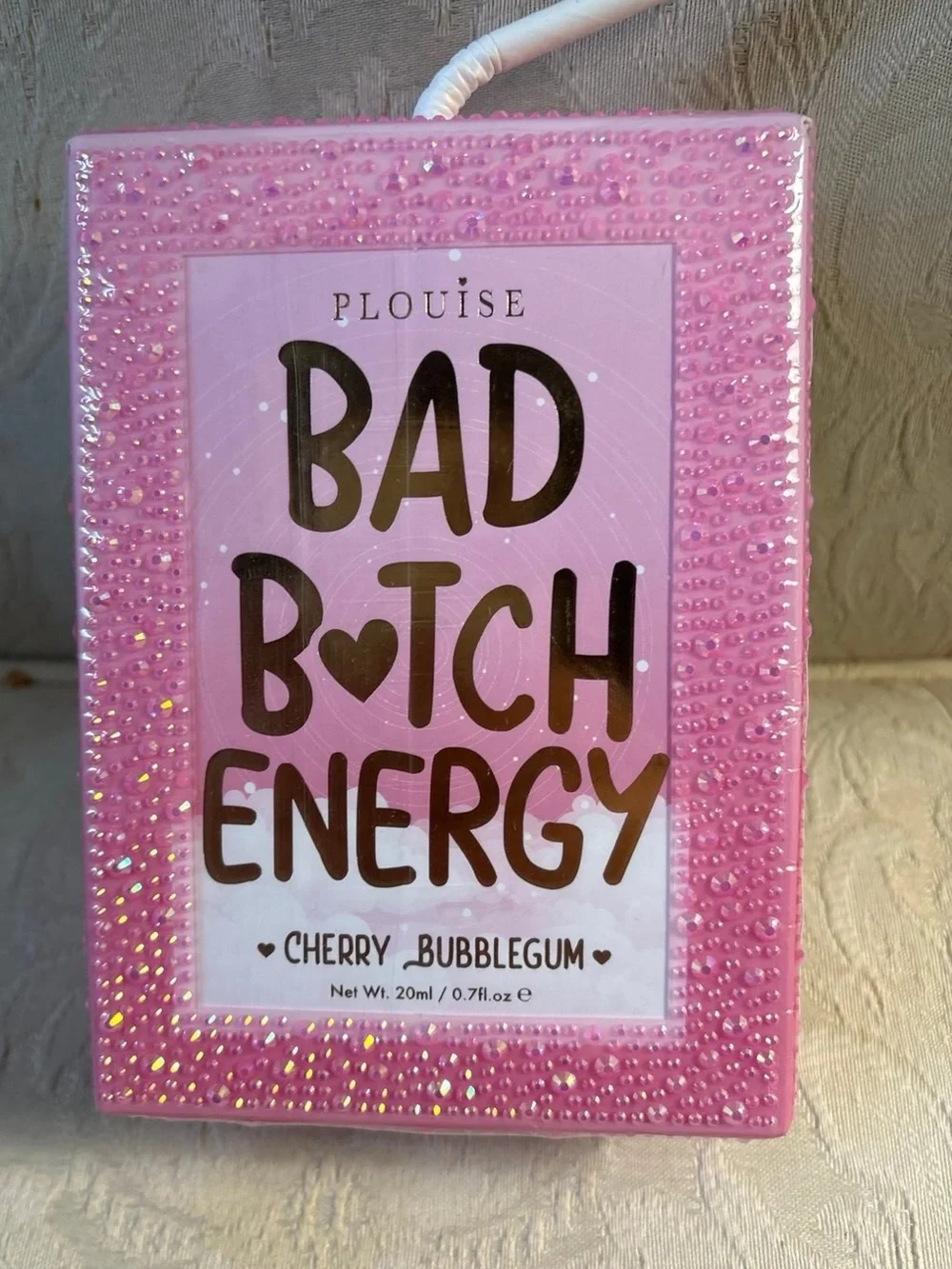 P. Louise Bad B*tch Energy Crystal Lipgloss & Balm Duo Cherry Bubblegum Set BNIB